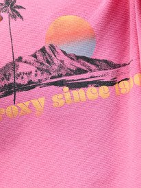 2 Eastside Midweight - Crew Neck Top With Vintage Wash for Women Pink ERJKT04322 Roxy