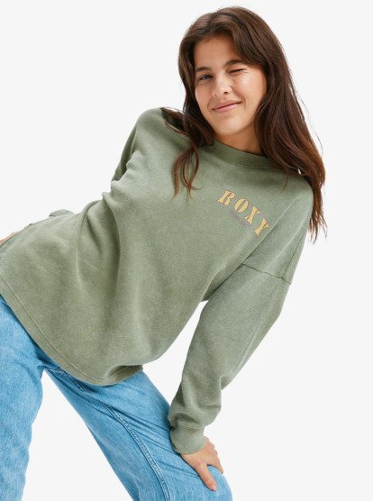 Eastside Midweight - Crew Neck Top With Vintage Wash for Women  ERJKT04322