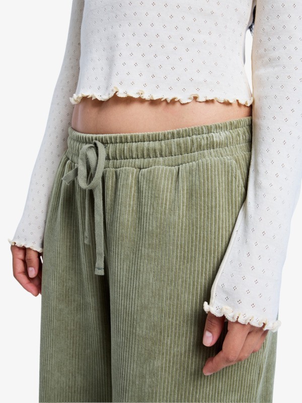 5 Time Off Pointelle - Long Sleeve Pointelle Top for Women Beige ERJKT04331 Roxy