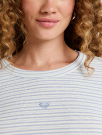 5 Spellbound Stripes - Striped T-Shirt for Women White ERJKT04332 Roxy