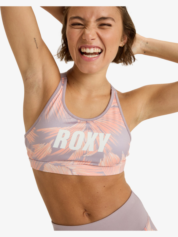 5 Everyday Flow Pt - Sports Bra for Women Purple ERJKT04338 Roxy