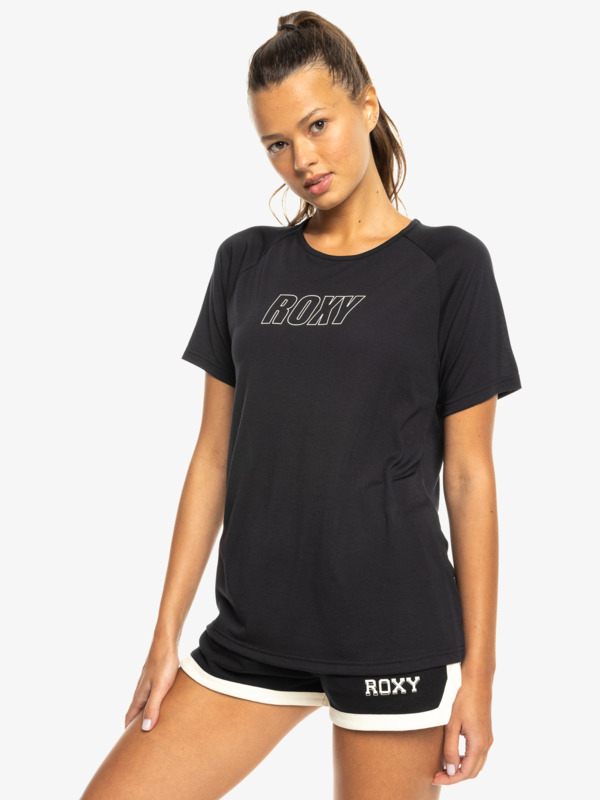 1 Everyday Flow - Technical T-Shirt for Women Black ERJKT04339 Roxy