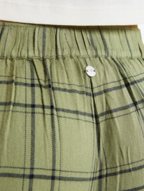 6 Great Influence - Relaxed Flannel Trouser Style Trousers for Women Green ERJNP03665 Roxy