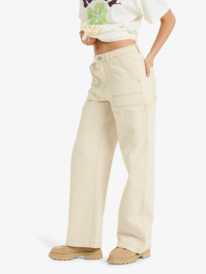 2 Vibrant Air - Carpenter Trousers for Women Beige ERJNP03677 Roxy
