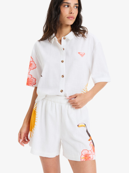 Atlas Sunburn Tones - Elastic Waist Shorts for Women  ERJNS03584