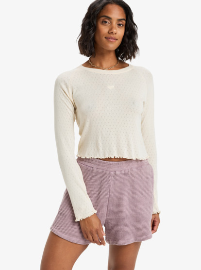 Lekeitio Bay Waffle - Elasticated Shorts for Women  ERJNS03603