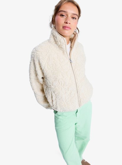 Blurry Cloud - Full Zip Relaxed Fleece for Women  ERJPF03212