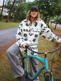 0 Morning Crush Shacket - Fleece Shacket for Women Beige ERJPF03214 Roxy