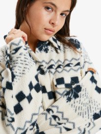 3 Morning Crush Shacket - Fleece Shacket for Women Beige ERJPF03214 Roxy