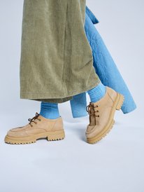 1 Work It Low - Leather Shoes for Women Beige ERJS700004 Roxy