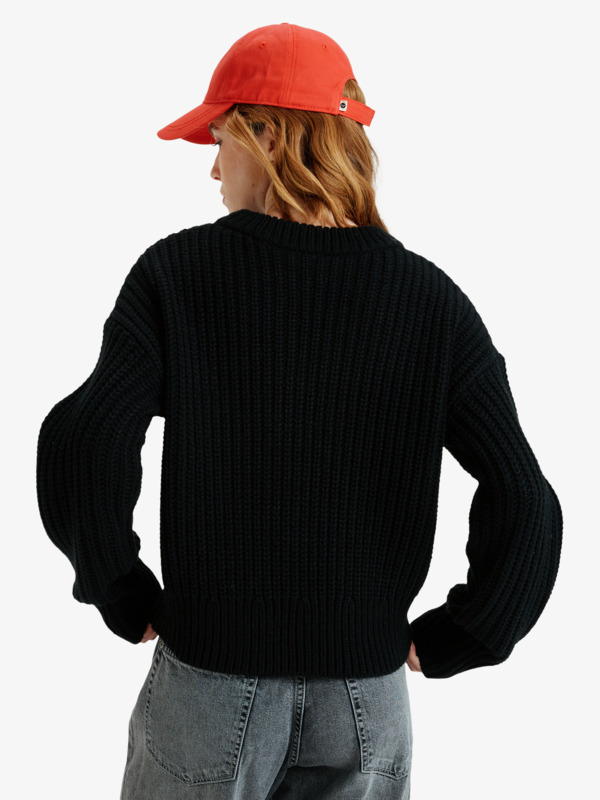 5 Coming Home - Crew Neck Jumper for Women Black ERJSW03666 Roxy
