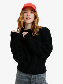 7 Coming Home - Crew Neck Jumper for Women Black ERJSW03666 Roxy