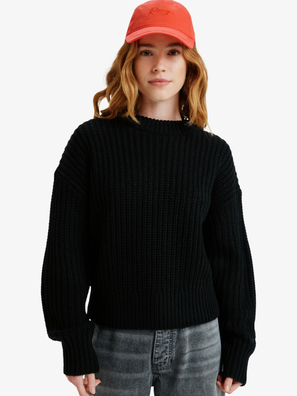 2 Coming Home - Crew Neck Jumper for Women Black ERJSW03666 Roxy