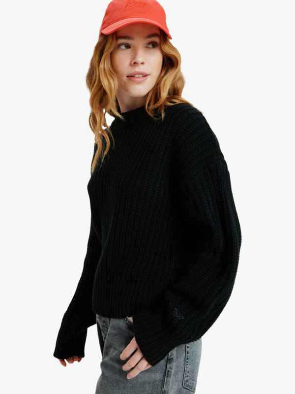 3 Coming Home - Crew Neck Jumper for Women Black ERJSW03666 Roxy