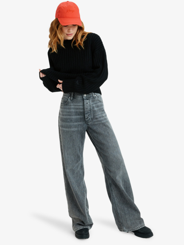 4 Coming Home - Crew Neck Jumper for Women Black ERJSW03666 Roxy