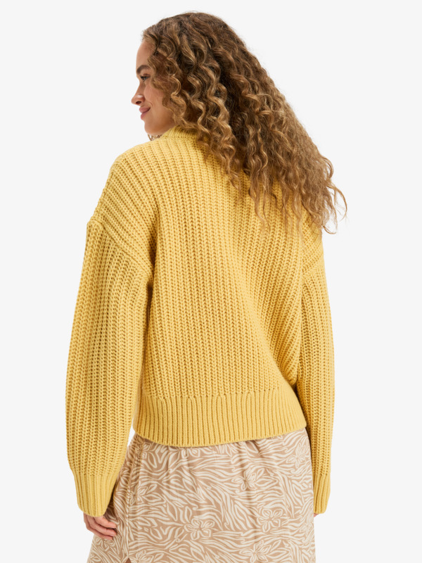 4 Coming Home - Crew Neck Jumper for Women Yellow ERJSW03666 Roxy