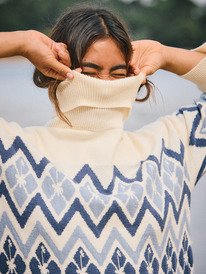 2 Saltwater Lover - Turtleneck Jumper for Women White ERJSW03673 Roxy