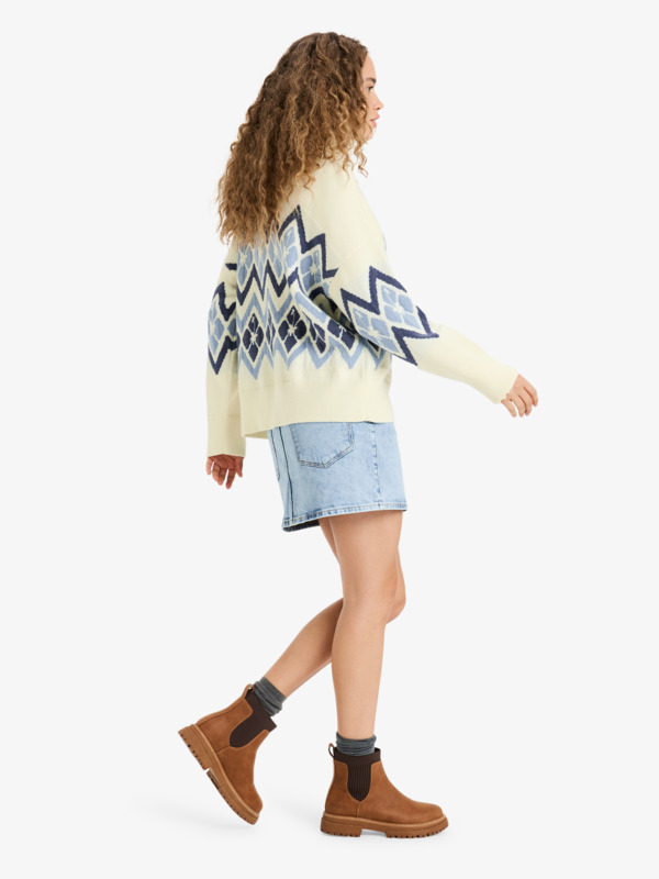 7 Saltwater Lover - Turtleneck Jumper for Women White ERJSW03673 Roxy