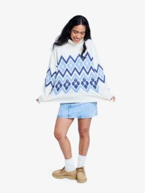 5 Saltwater Lover - Turtleneck Jumper for Women White ERJSW03673 Roxy