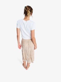 5 Sense Of Secret - Midi Slip Skirt for Women Beige ERJWK03186 Roxy