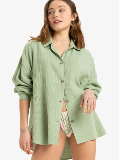 Morning Time - Oversize Long Sleeves Shirt for Women  ERJWT03674