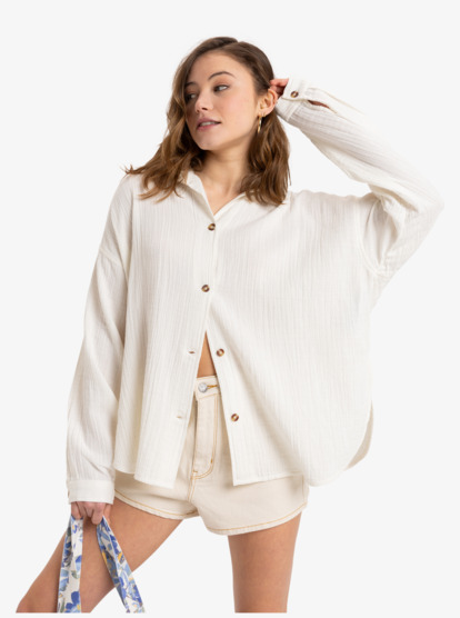 Morning Time - Oversize Long Sleeves Shirt for Women  ERJWT03674