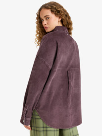 4 Kick Back Washed - Oversized Corduroy Jacket for Women Red ERJWT03697 Roxy