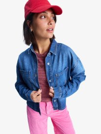 1 Another Reflect - Long Sleeve Denim Shirt for Women Blue ERJWT03704 Roxy