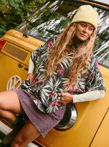 Beachy Nostalgia Crinkle - Short Sleeve Shirt for Women  ERJWT03716