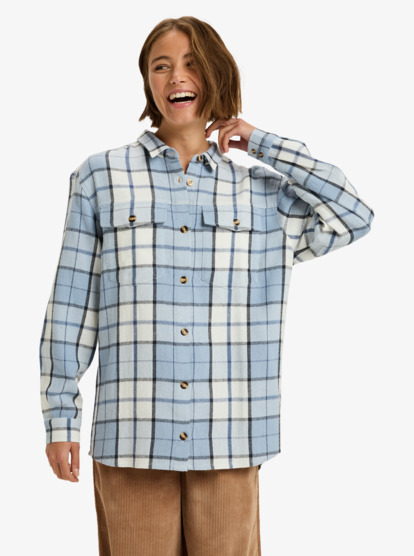 Let It Go Flannel - Long Sleeve Shirt for Women  ERJWT03721