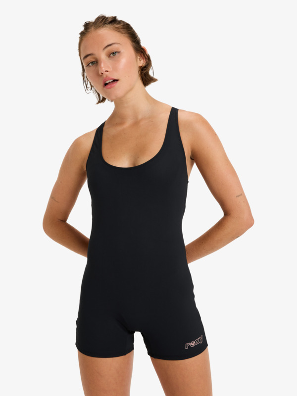 0 Roxy Active  Boyleg - One-Piece Swimsuit for Women Black ERJX103759 Roxy