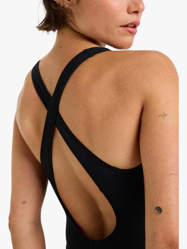 5 Roxy Active Sd Basic  - One-Piece Swimsuit for Women Black ERJX103760 Roxy