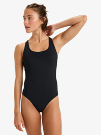 0 Roxy Active Sd Basic  - One-Piece Swimsuit for Women Black ERJX103760 Roxy