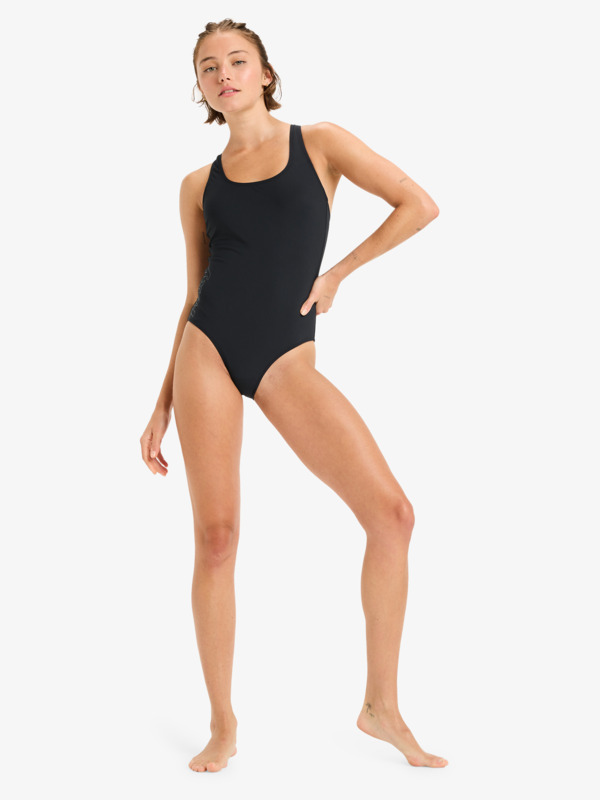 2 Roxy Active Sd Basic  - One-Piece Swimsuit for Women Black ERJX103760 Roxy