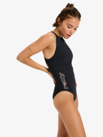 1 Roxy Active High Perf One Piec - One-Piece Swimsuit for Women Black ERJX103763 Roxy