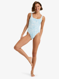 2 Flowers Wave  - One-Piece Swimsuit for Women Blue ERJX103765 Roxy