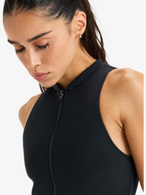 5 Roxy Pro Wave  Boyleg - One-Piece Swimsuit for Women Black ERJX103771 Roxy