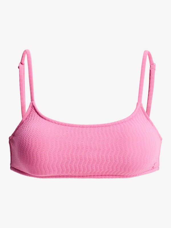6 Lagos Basic Bralette - Bikini Top for Women Pink ERJX305563 Roxy