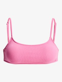 6 Lagos Basic Bralette - Bikini Top for Women Pink ERJX305563 Roxy