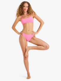4 Lagos Basic Bralette - Bikini Top for Women Pink ERJX305563 Roxy