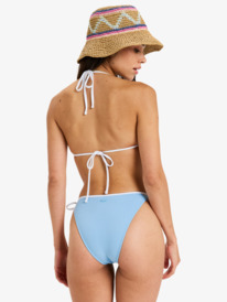 6 Kauai Tiki Tri - Triangle Bikini Top for Women Blue ERJX305565 Roxy