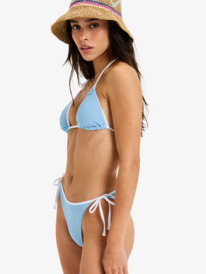 4 Kauai Tiki Tri - Triangle Bikini Top for Women Blue ERJX305565 Roxy
