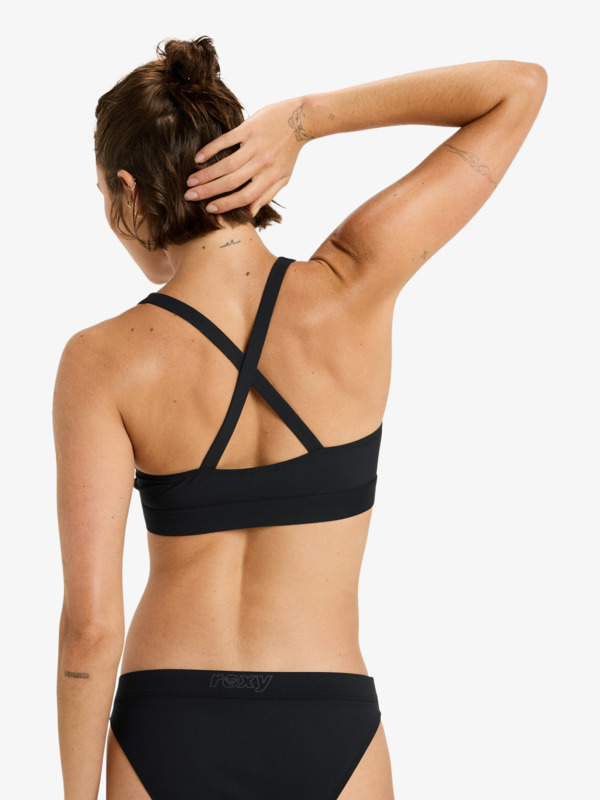 3 Roxy Active Bralette Sd - Bikini Top for Women Black ERJX305568 Roxy