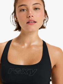 4 Roxy Active Bralette Sd - Bikini Top for Women Black ERJX305568 Roxy