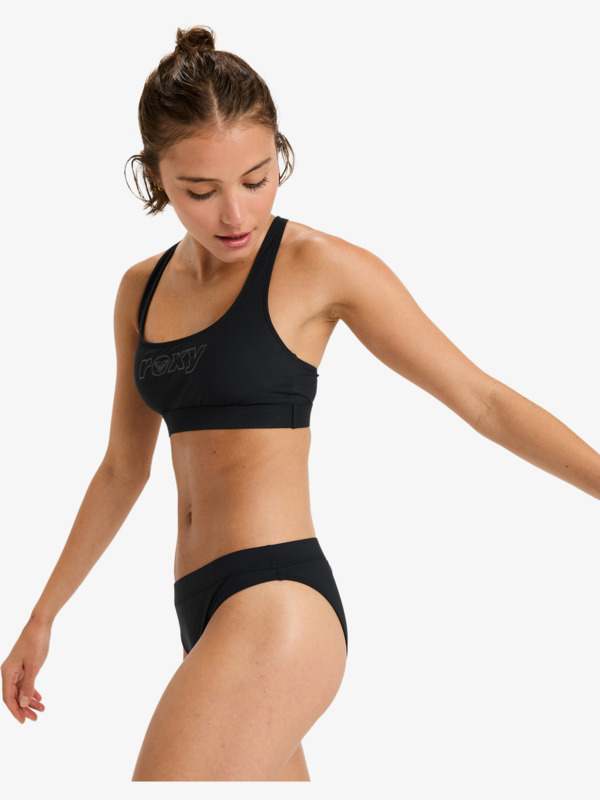 1 Roxy Active Bralette Sd - Bikini Top for Women Black ERJX305568 Roxy