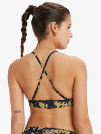 4 Roxy Active Tri - Triangle Bikini Top for Women Black ERJX305569 Roxy