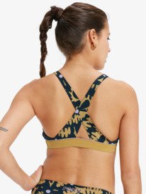 4 Roxy Active Crop Top - Bikini Top for Women Black ERJX305571 Roxy