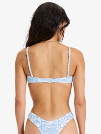 5 Flowers Wave Bralette - Bikini Top for Women Blue ERJX305575 Roxy