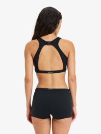 3 Roxy Pro Wave Crop Top Sd - Bikini Top for Women Black ERJX305582 Roxy