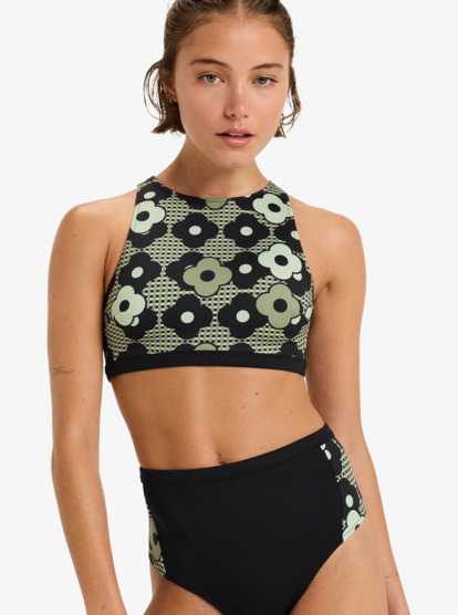 Roxy Pro Wave Crop Top Pt - Bikini Top for Women  ERJX305583